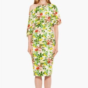 Alexia Admore Olivia Draped one shoulder dress sz L